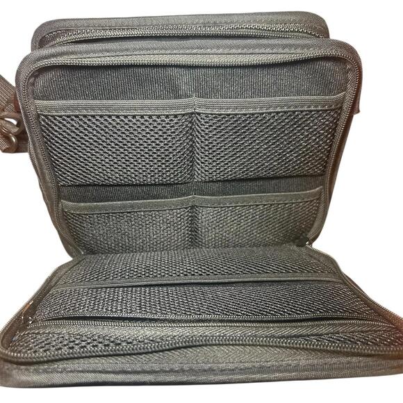 Sony Playstation Portable PSP Deluxe Travel Case RDS Black Blue Bag Authentic - Picture 4 of 6